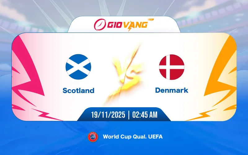 Soi kèo Scotland vs Đan Mạch 02h45 ngày 19/11/2025 – World Cup 2026